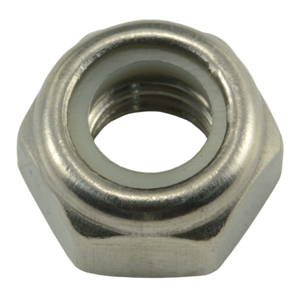 Midwest Fastener Nylon Insert Lock Nut, M8-1.25, A2 Stainless Steel, Not Graded, 100 PK 55130 - main